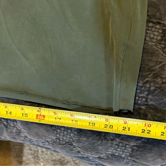 Soaked Stitchfix Green V Neck Short Sleeve Pocket Raw Hem Tee Shirt medium - Picture 17 of 17